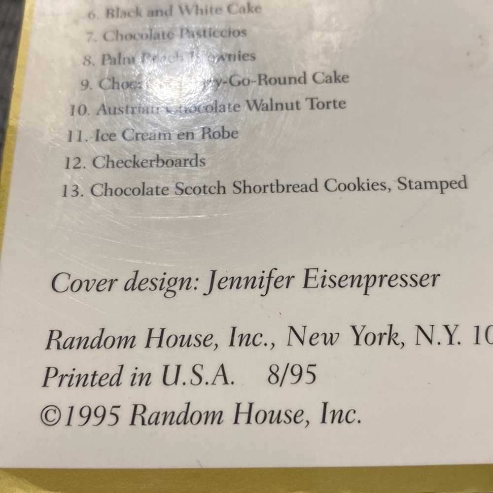 Maida Heatter's Vintage 1995 PB Book of Great Chocolate Desserts! - Picture 7 of 12